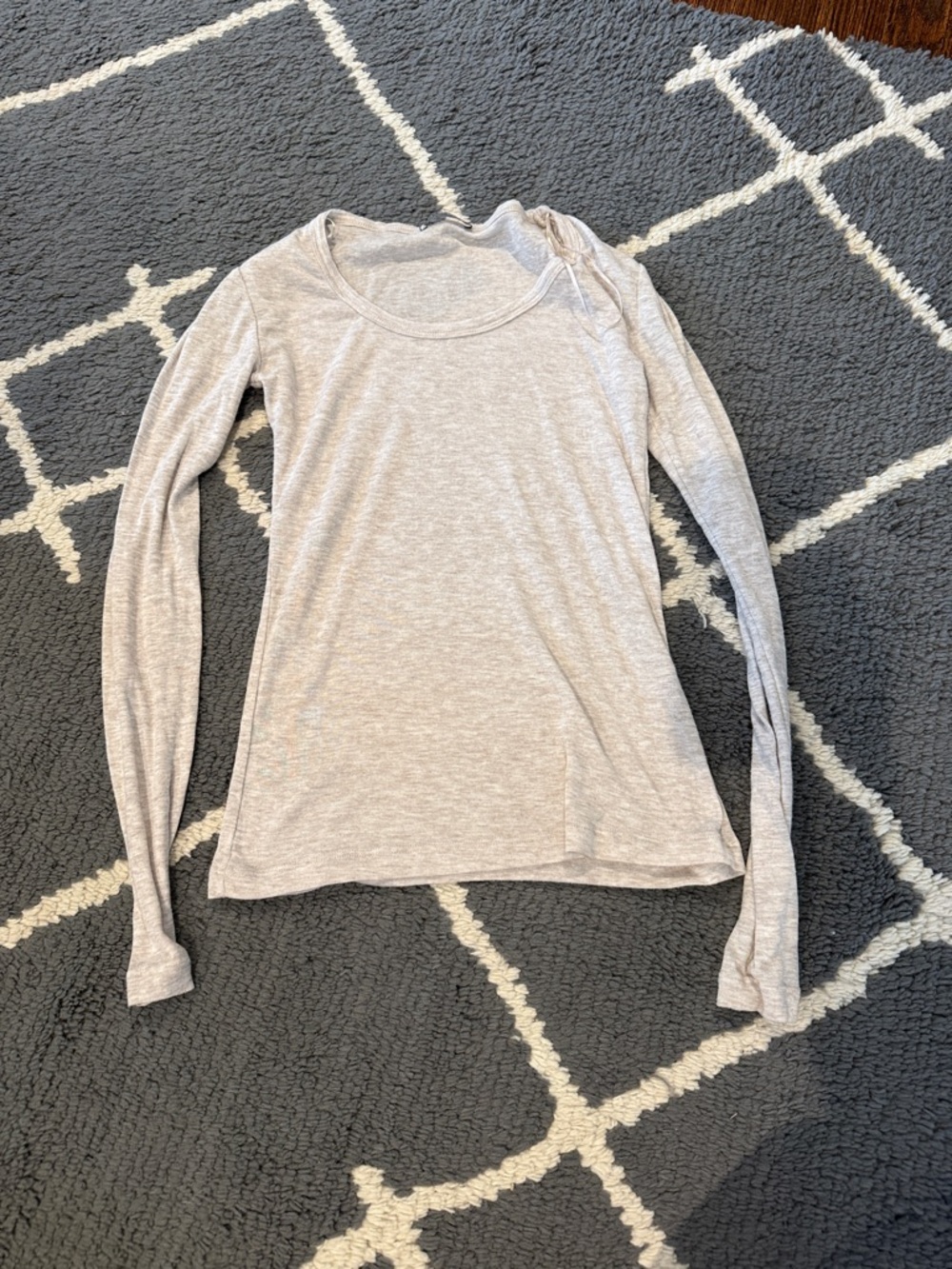 Zara Gray Long Sleeve Top
